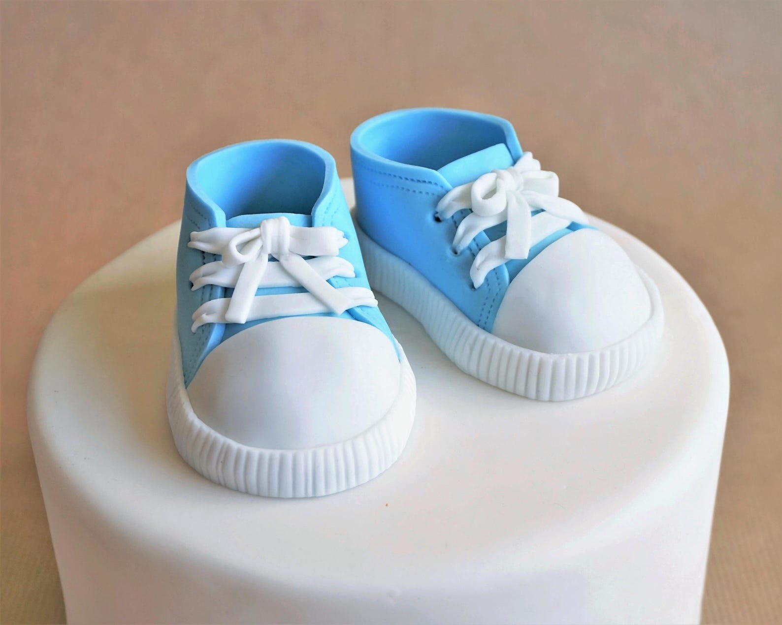 Fondant baby sneakers baby booties fondant shoes fondant