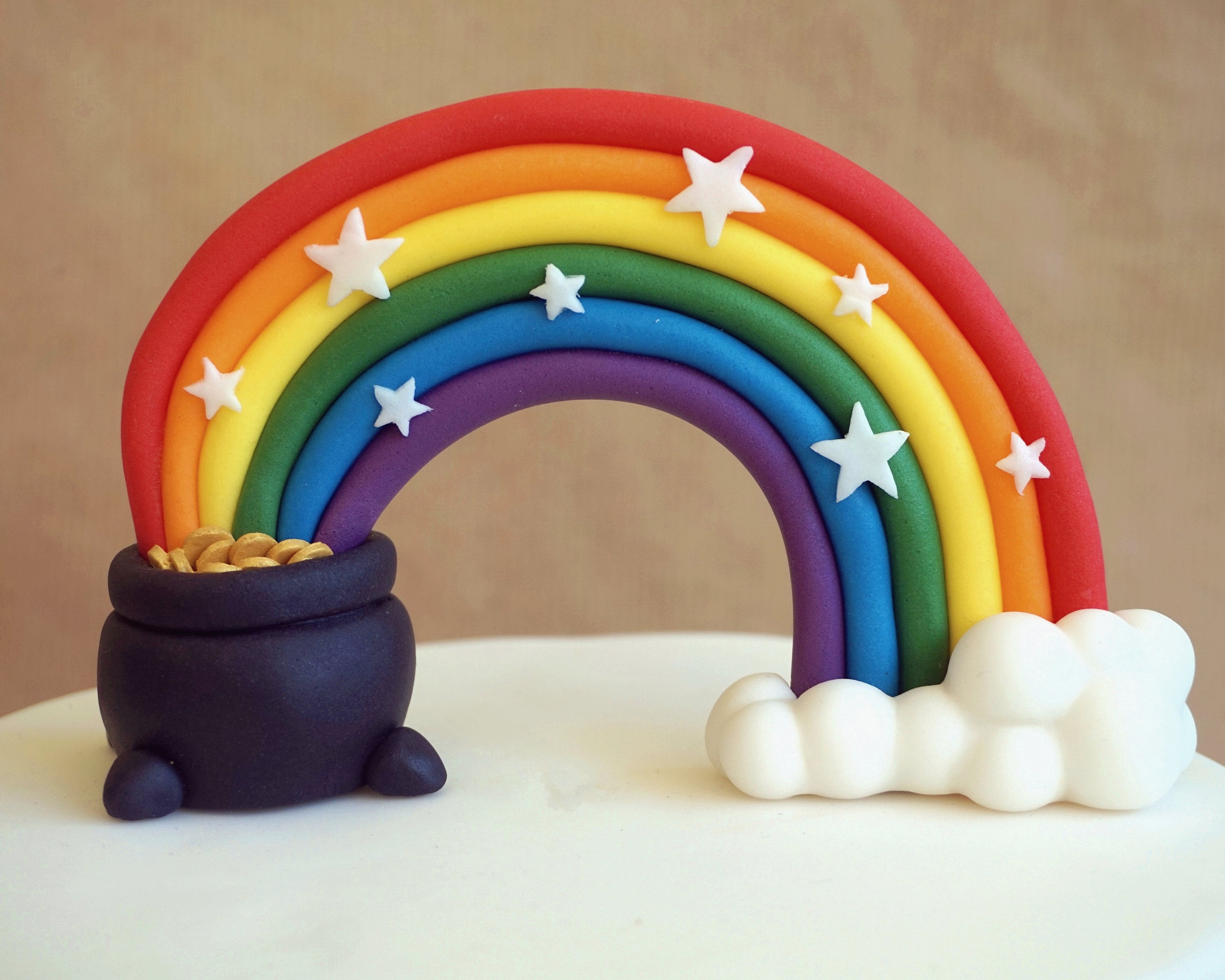 Easy St. Patrick's Day Pot of Gold Rainbow Cake - Savvy Saving Couple