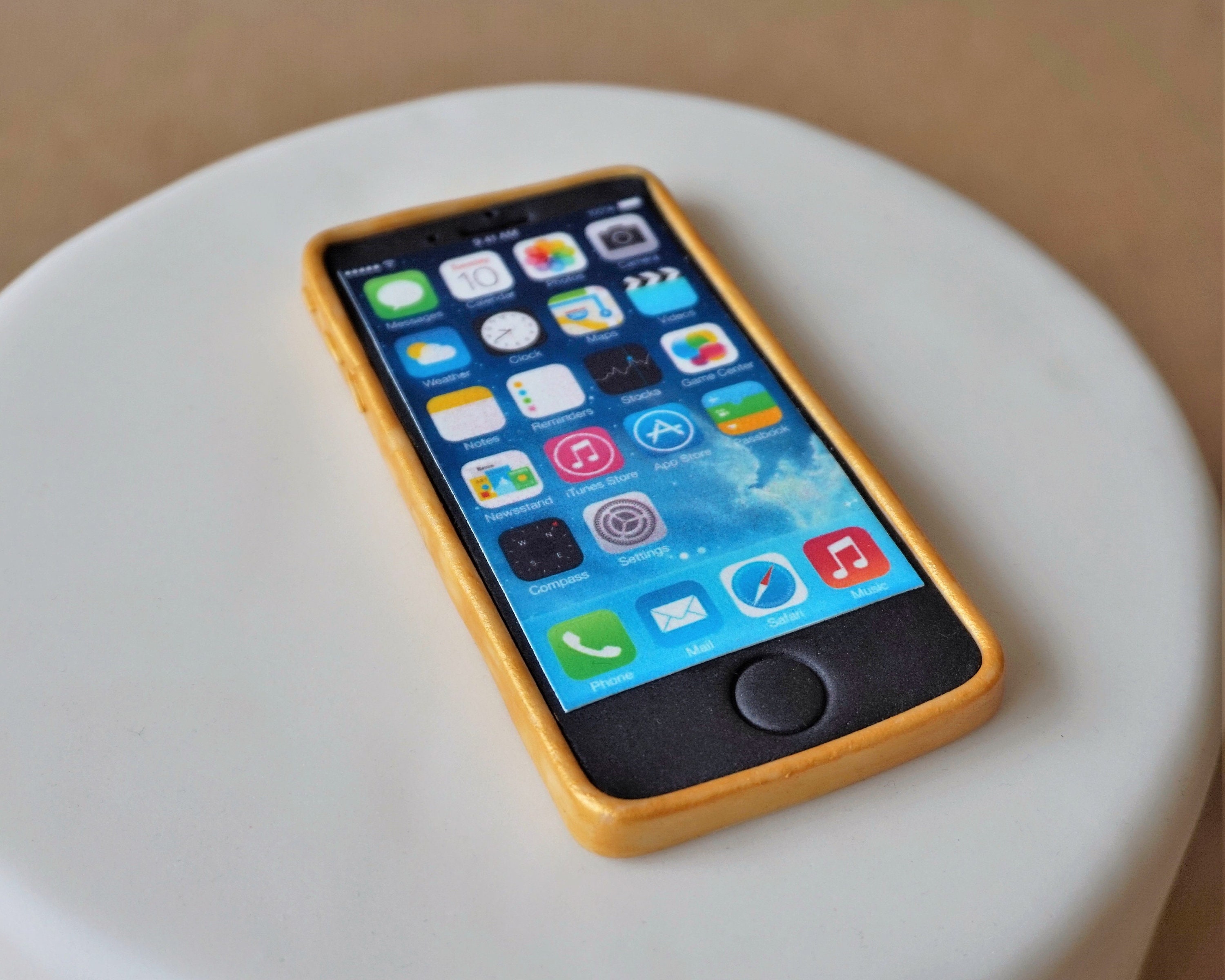 Fondant cell phone cake topper for sweet 16 birthday party Etsy