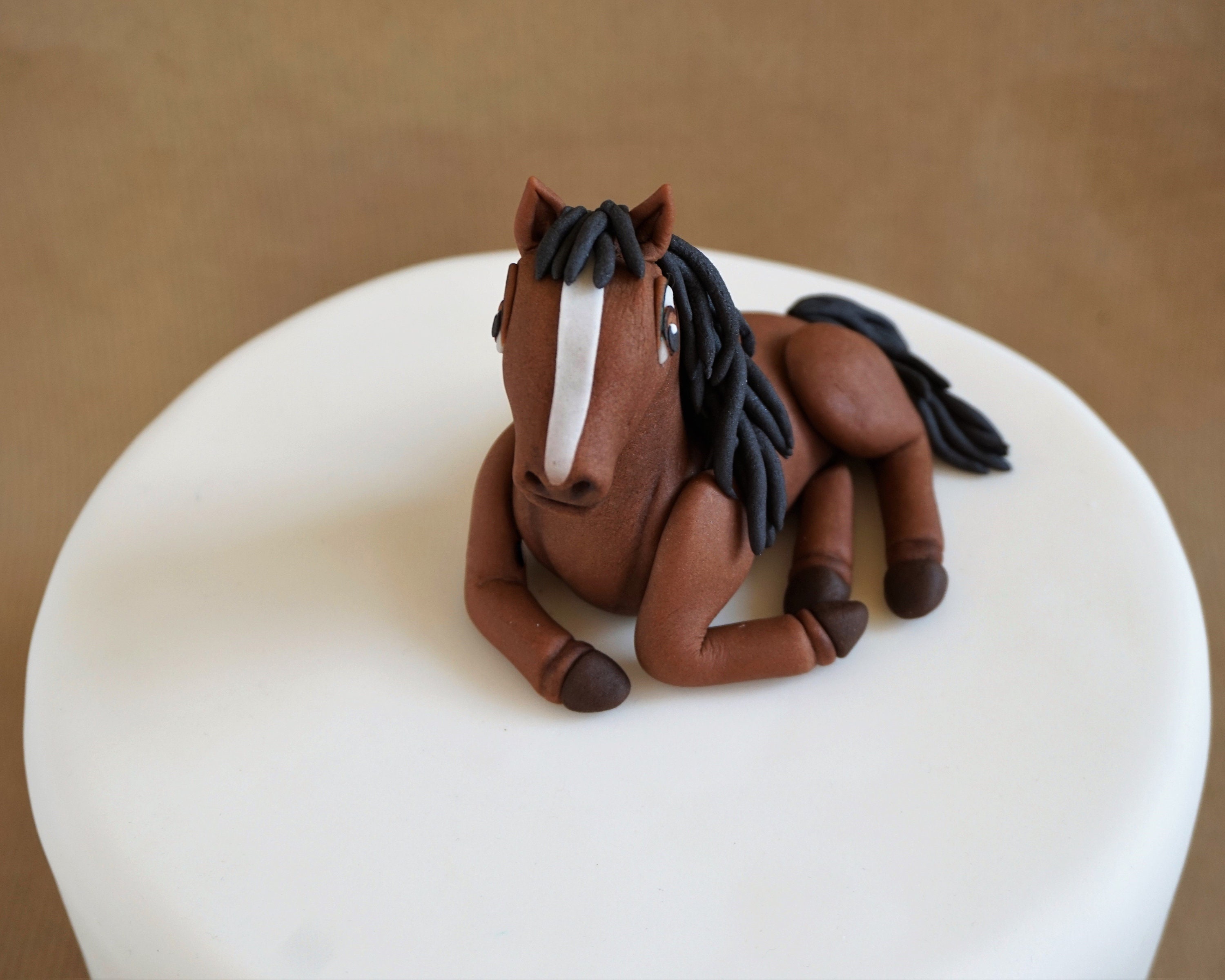 Fondant Horse Cake Topper for Horse Birthday Party Fondant Etsy Australia