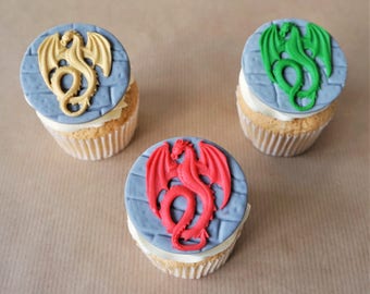 Dragon Cupcake Topper Etsy