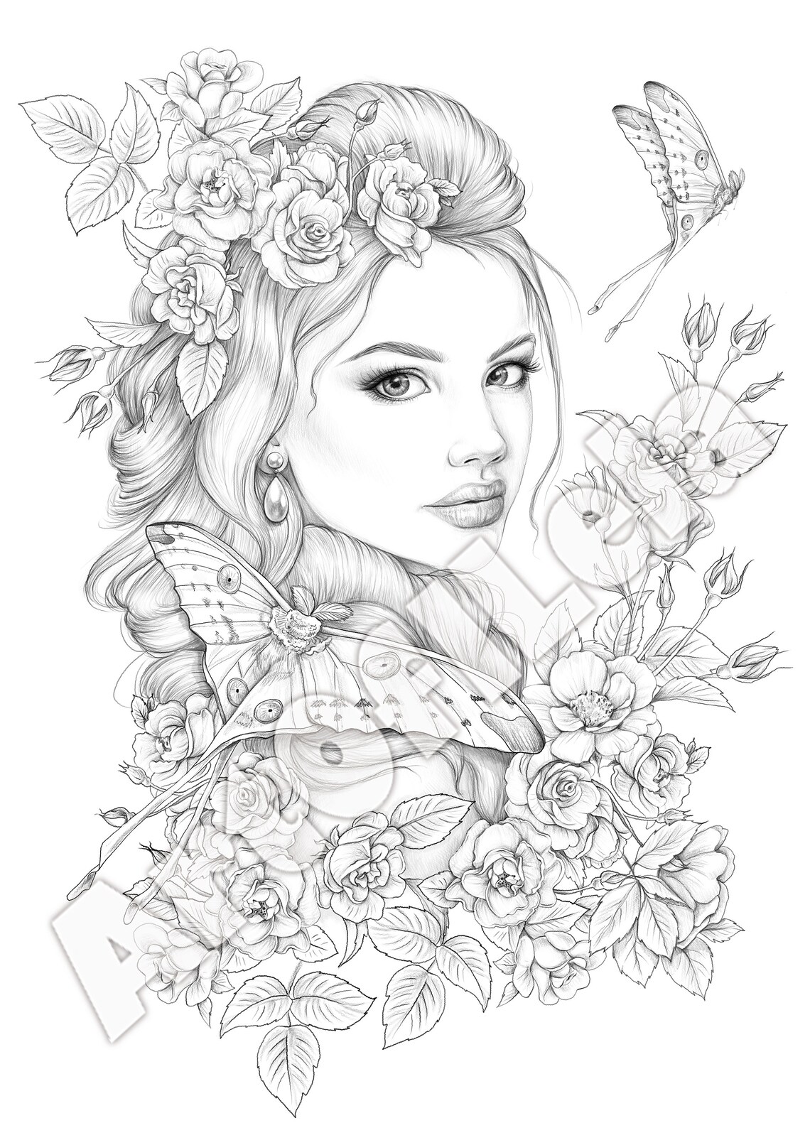 Coloring Page to Download Printable Adult Coloring Pages - Etsy