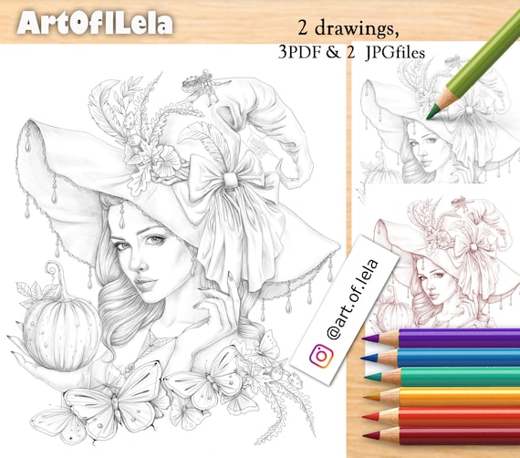 Coloring Page to Download Printable Adult Coloring Pages - Etsy