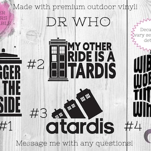 Dr Who TARDIS Vinyl Decal