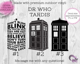 Dr Who TARDIS Vinyl Decal