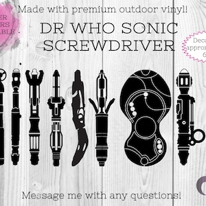 Dr Who Sonic Screwdriver Vinyl Decal - Etsy
