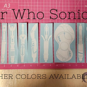 Dr Who Sonic Screwdriver Vinyl Decal - Etsy