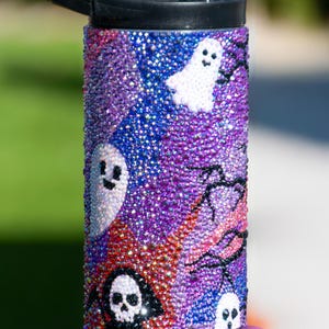 Vaso de 15 oz con diamantes de imitación de Reaper y Ghostly Night