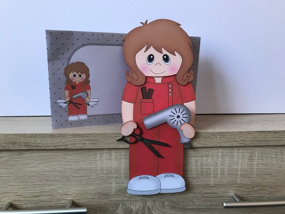 Female Hairdresser Hairstylist Birthday Card Mum Nan Etsy