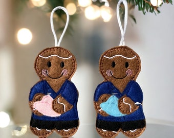 Midwife hanging decoration, tree decoration, Christmas, retirement, birthday.