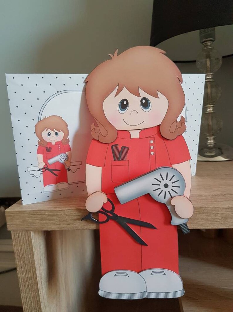 Female Hairdresser Hairstylist Birthday Card Mum Nan Etsy