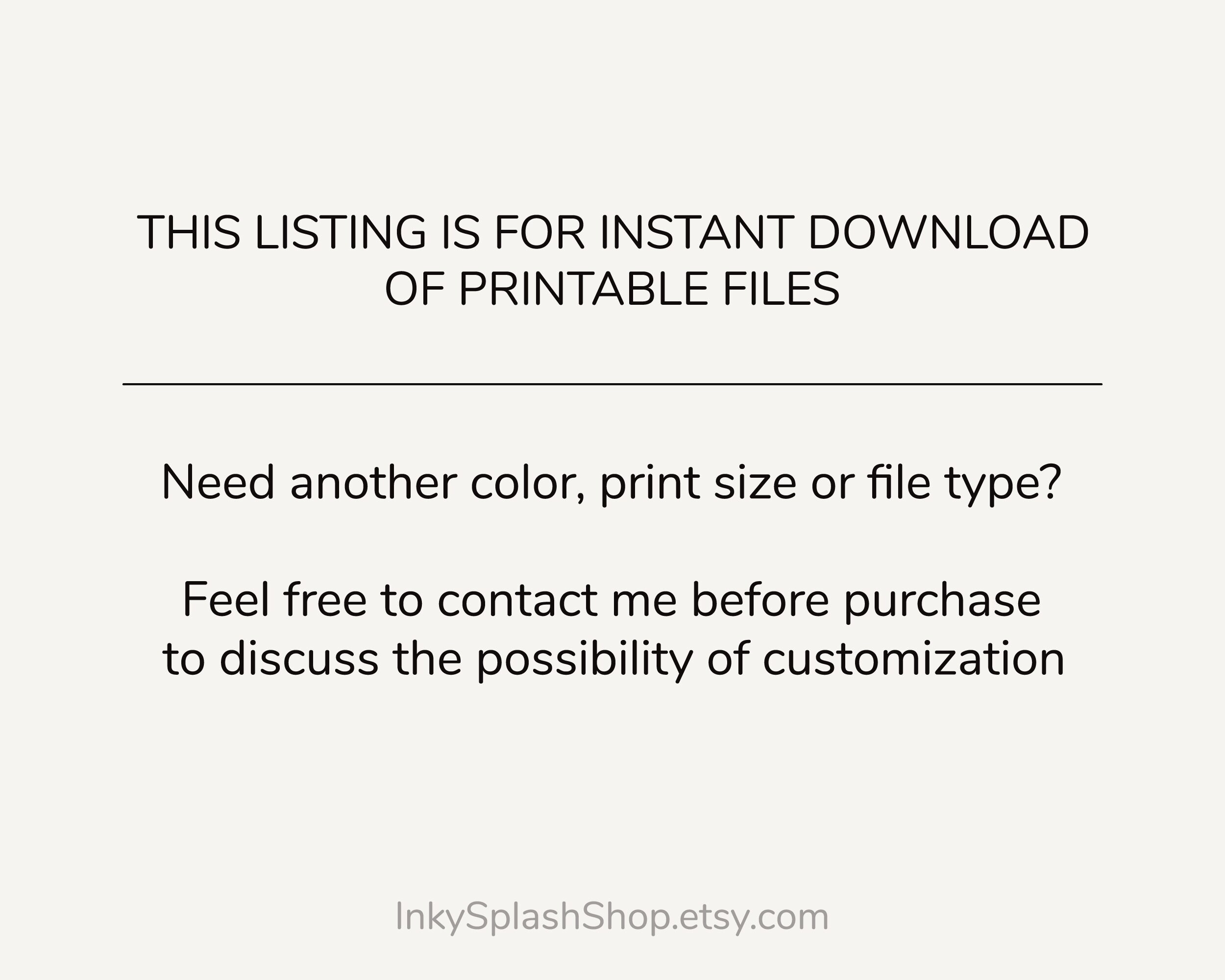 Cat and Butterfly Wall Art Printable Cute Kitten Line Drawing