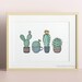 Cactus Pots Print House Plants Printable Wall Art Cacti Flower ...
