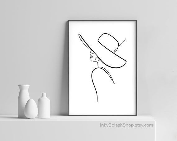 Abstract Line Woman Wall Art Black and White Wall Art Line Drawing Modern  Minimalist Wall Decor Abstract Woman's Body Shape Art Prints Picture for  Woman Girls Bedroom Bathroom : Amazon.in: Home &