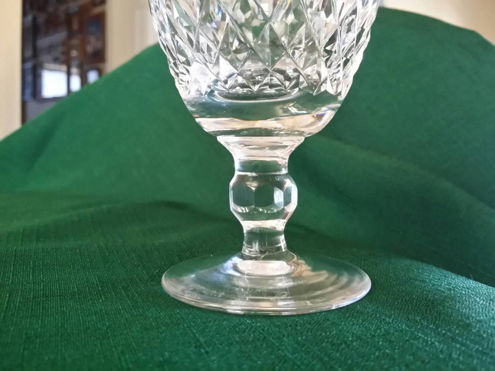 Waterford Crystal KILCASH PLAIN BASE Claret Wine Glasses Etsy