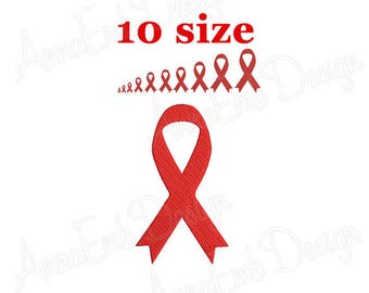 HOPE Cancer Awareness Machine Embroidery Design in Two Sizes