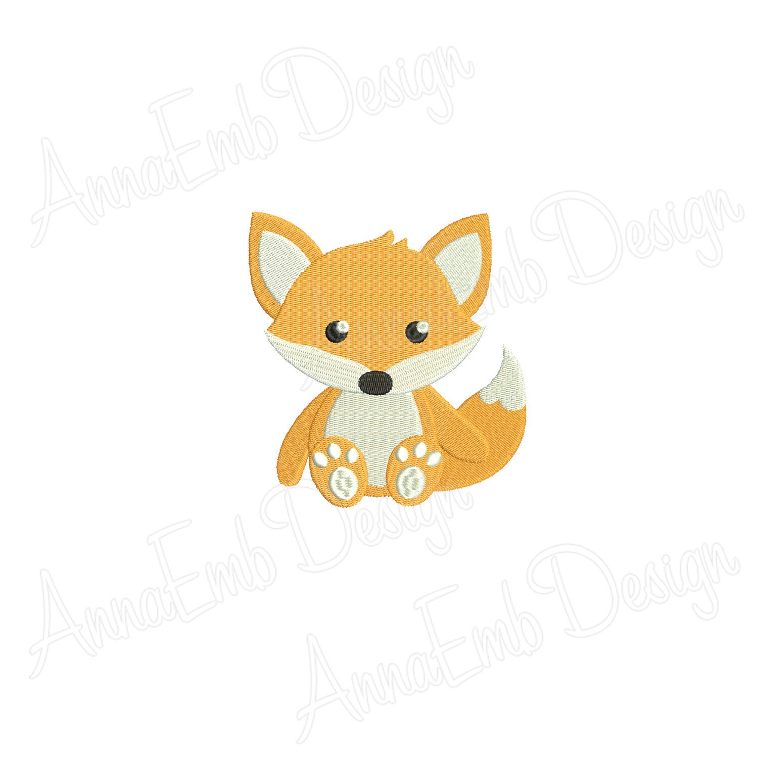 Mini Fox Embroidery Design, Woodland Animal (instant Download) - Etsy