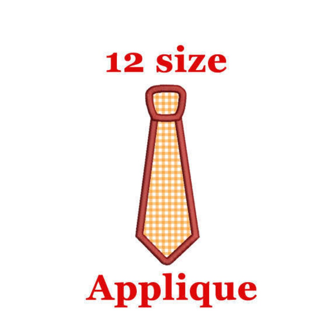 Tie Applique Embroidery Design. Neck Tie Applique Embroidery Etsy