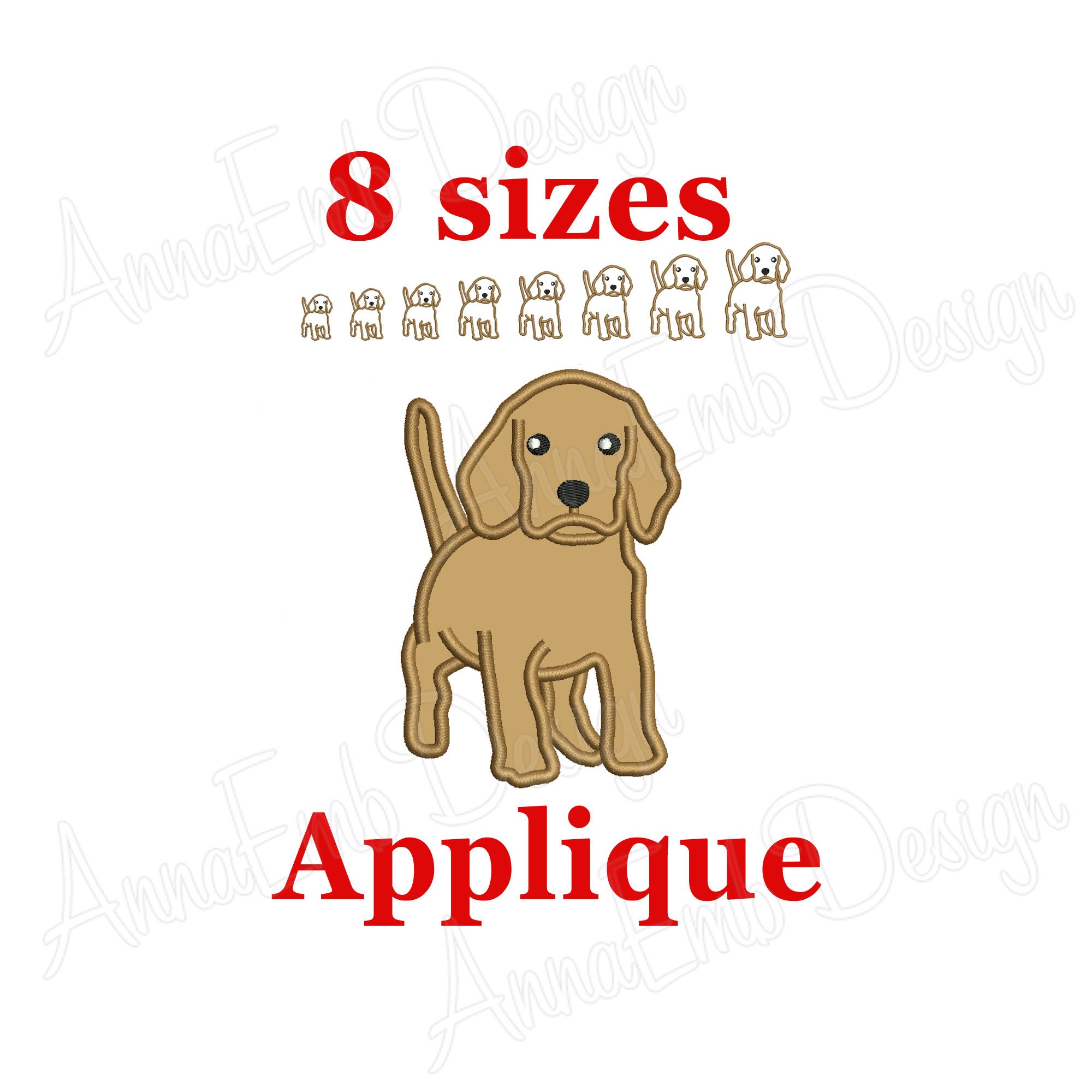 Dog Applique Embroidery Design. Puppy Applique Embroidery - Etsy Israel