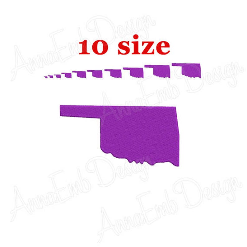 Oklahoma Embroidery Design. Oklahoma State Design. Machine Etsy
