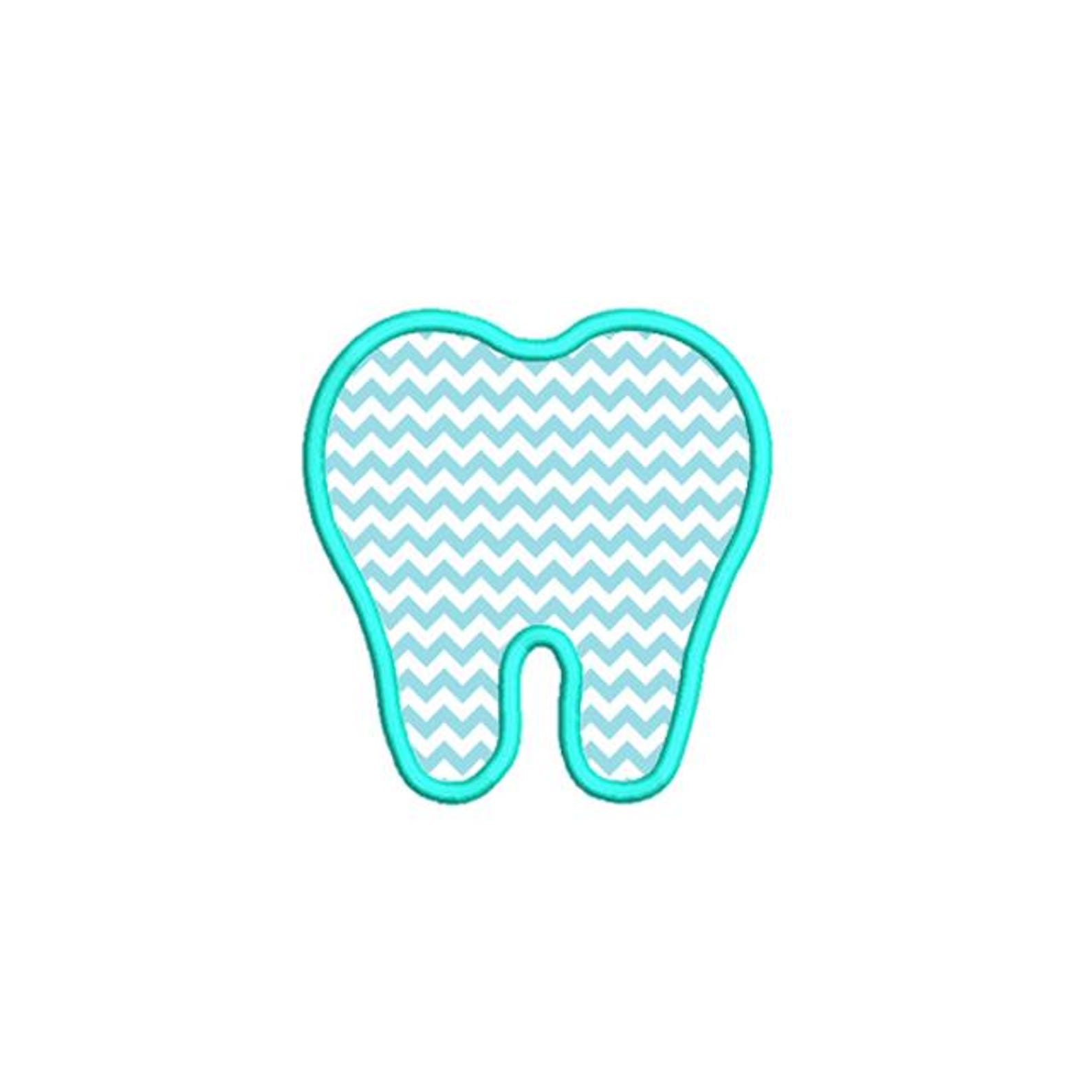 Teeth Applique Design. Tooth Fairy Embroidery. Tooth Embroidery Design ...