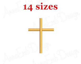 Cross Embroidery Design. Easter Cross embroidery Design. Christian Cross Embroidery Design. Machine embroidery Design.