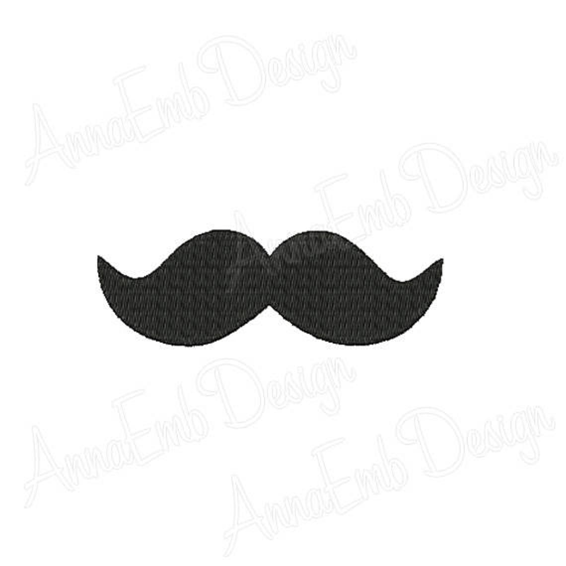 Mustache Embroidery Design. Mini Mustaches. Machine Embroidery - Etsy
