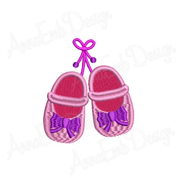 Baby Shoes Embroidery Design. Machine Embroidery Design. Mini Baby Shoes Embroidery Design. Newborn Baby Shoes. Filled Stitch Design