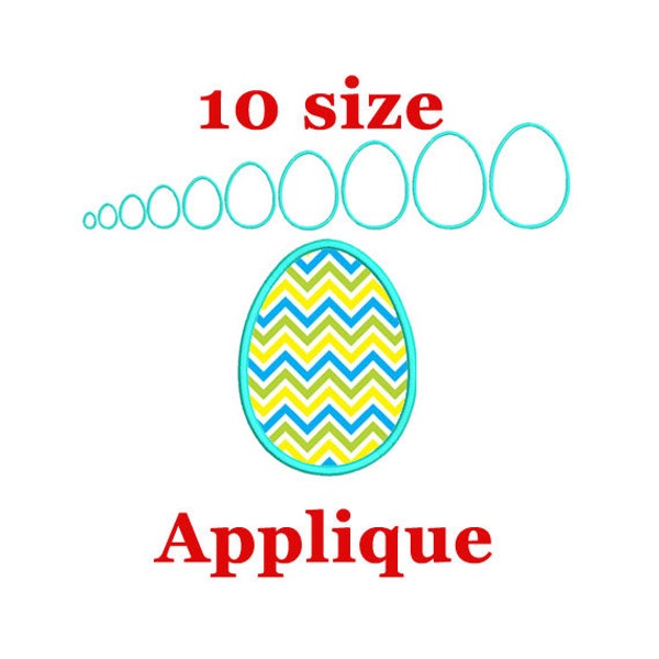 Easter egg applique machine embroidery design. Easter Egg Frame. Easter applique design.