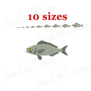 Fisch Stickerei Design. Fisch Silhouette. Mini Fisch Stickerei Design. Meerestiere. Maschine Stickerei Designs. Mini-Fisch-Design.