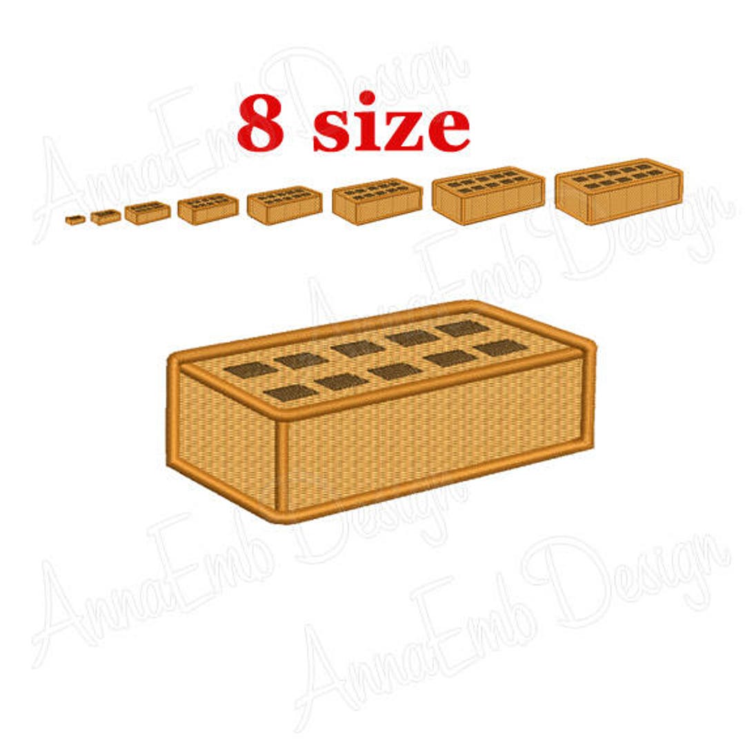 Brick Embroidery Design. Mini Brick Embroidery. Brick Masonry. Building