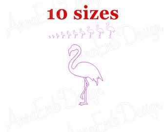 Flamingo Embroidery design. Flamingo mini Embroidery. Flamingo design. Flamingo Embroidery. Machine Embroidery Design.