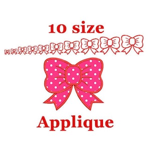 Girl bow applique design. Machine embroidery design. Bow applique design. Applique design girl bow applique. Girl bow embroidery. Bow mini.