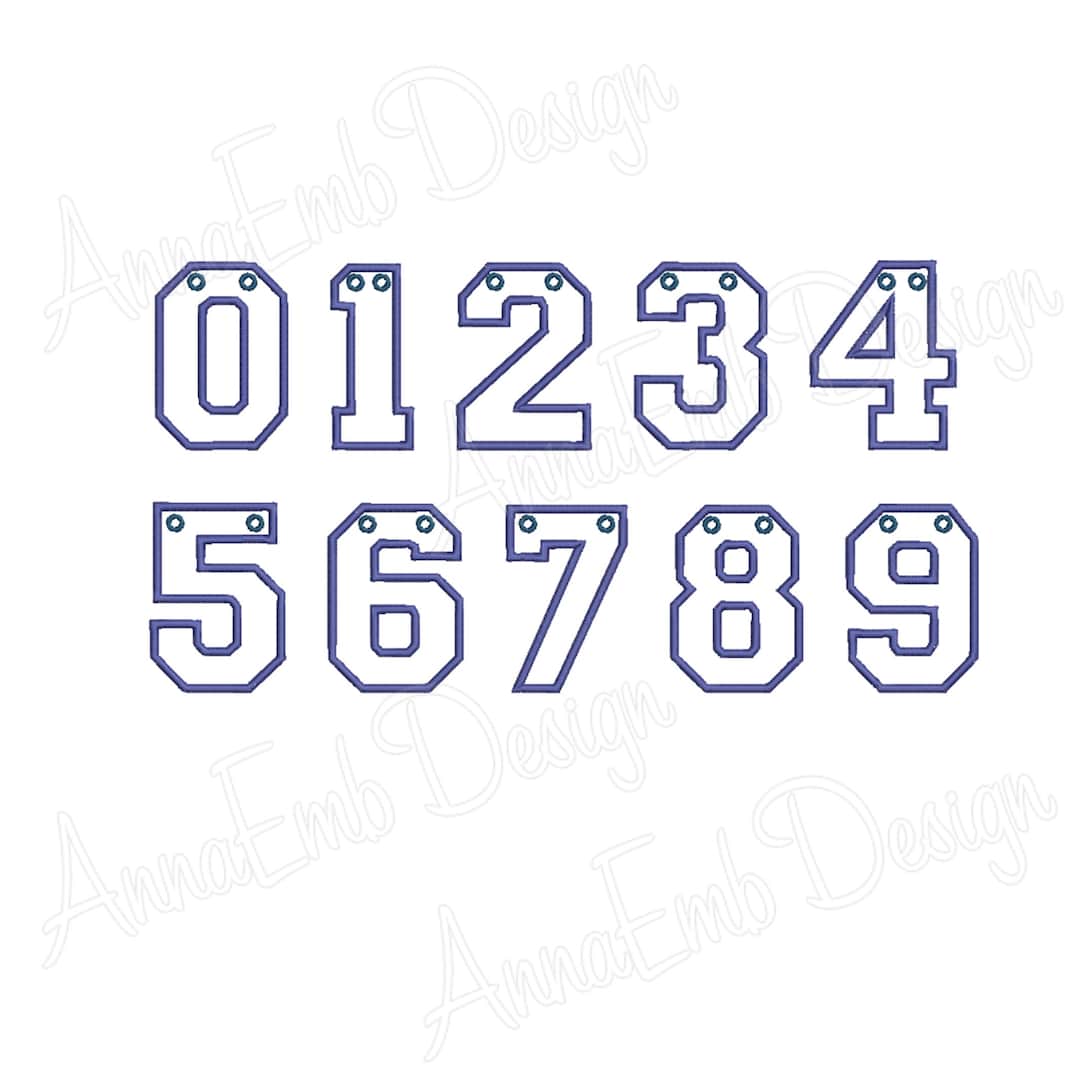 Numbers Banner Embroidery Design, Party Banner Applique in the Hoop ...