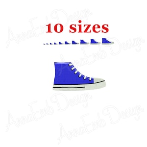 Sneakers Embroidery design. Mini Sneakers. Machine Embroidery Design. Sneakers silhouette. Shoes Embroidery design.