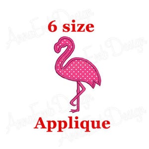 Flamingo Applique Embroidery design. Flamingo design. Flamingo Embroidery. Machine Embroidery Design.