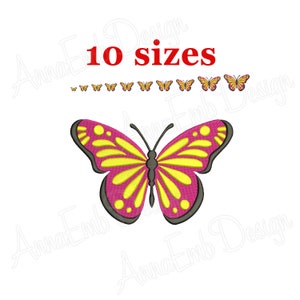 Schmetterling-Stickerei-Design. Mini Schmetterlingsdesign. Schmetterling-Silhouette. Maschinenstickerei. Maschinenstickerei.