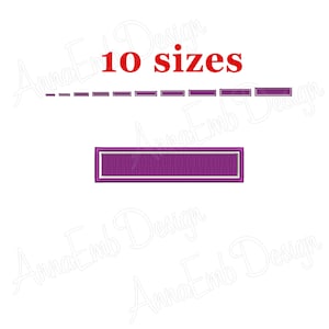 Rectangle Embroidery Design. Rectangle mini Embroidery. Rectangle filled stich. Basic Shape Embroidery Design. Name Tag Embroidery Design.