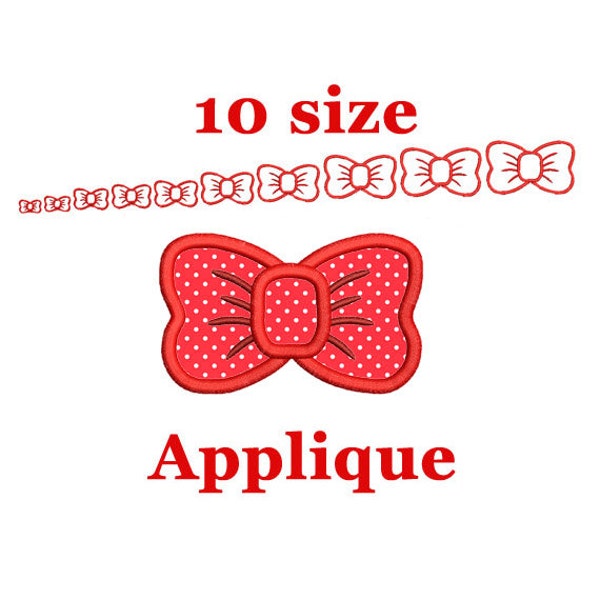 Bow applique design. Machine embroidery design. Bow embroidery design. Applique design girl bow applique. Girl bow embroidery. Bow mini.