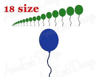 Mini Balloon Embroidery Design, Party Decor (Instant Download)