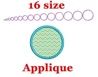 Circle Applique Embroidery Design. Circle Monogram Applique. Circle mini Embroidery. Polka Dot Embroidery Design. Circle Machine Embroidery.