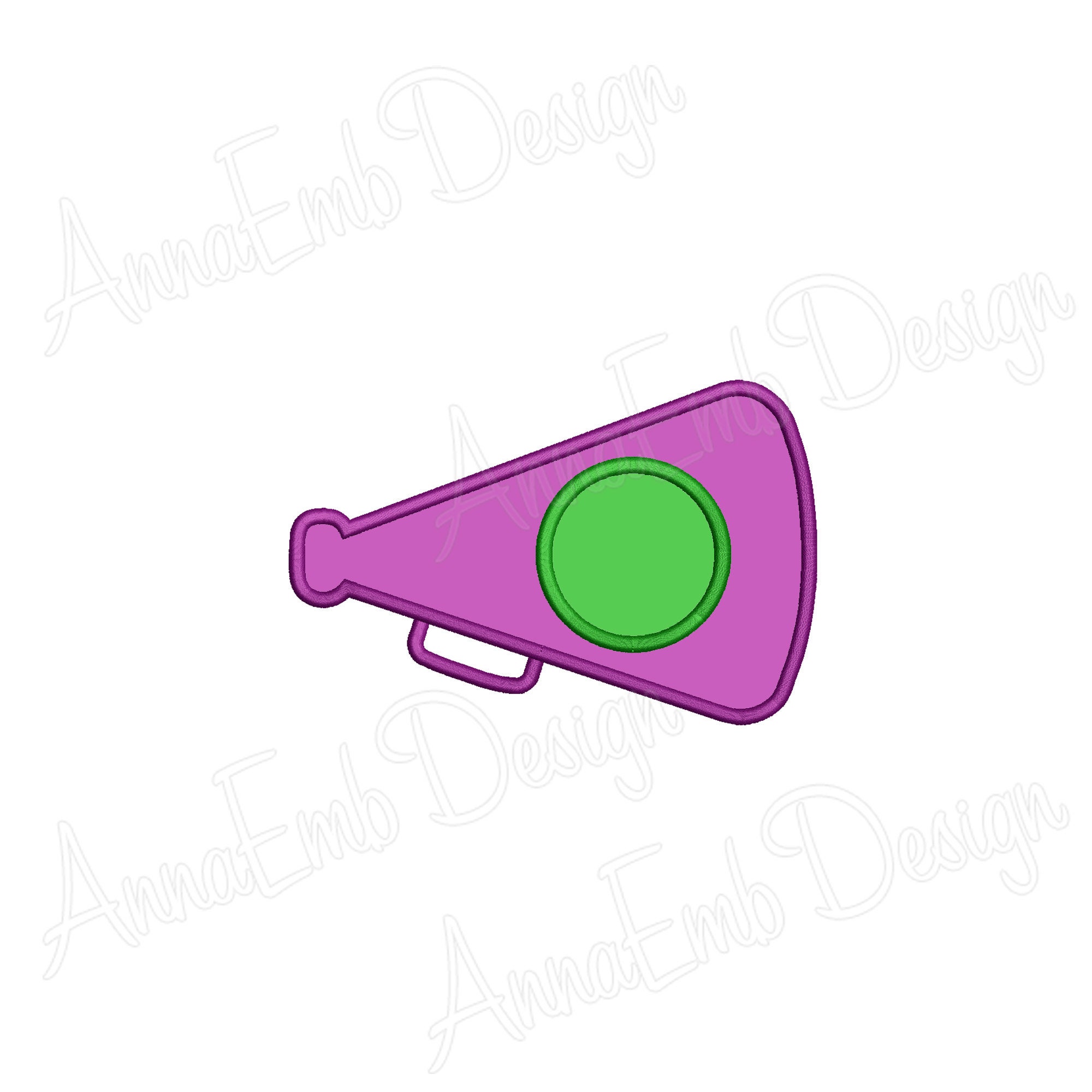 Megaphone Applique Embroidery Design. Megaphone Embroidery - Etsy