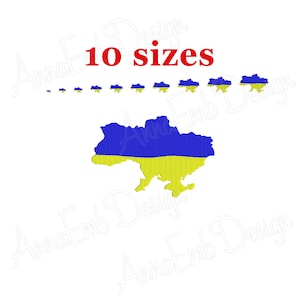 Ukraine Stickdatei. Ukraine Land. Maschinenstickerei. Ukraine Gefüllte Maschen. Ukraine Design. Ukraine Silhouette. Landkarte Ukraine.