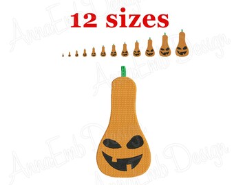 Jack O'Lantern broderidesign, Halloweenpumpa (direkt nedladdning)