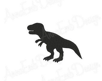 T-Rex 恐竜の刺繍デザイン。ティラノサウルスの刺繍デザイン。T-Rex の