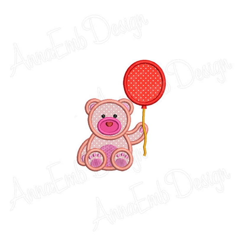 Bear Applique Embroidery Design. Machine Embroidery Design. Etsy