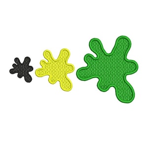 Paint Splat Embroidery Design (Instant Download)