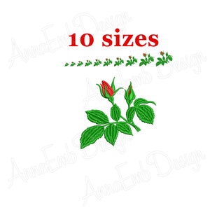 Rose Embroidery design. Flower embroidery. Machine embroidery design. Decoration Flower. Rose mini. Rose design.