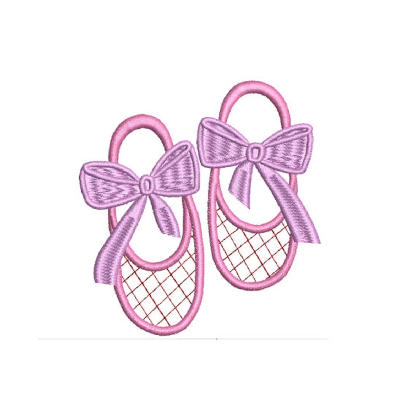 ballet pointe shoes machine embroidery. ballerina machine embroidery design. applique ballet pointe. ballet slipper.