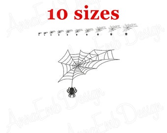 Spider web Embroidery design. Spider web design. Halloween Embroidery. Frame embrodery. Spider Embroidery design.